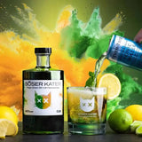 Böser Kater Magic Green Gin mit Farbwechsel und Drink