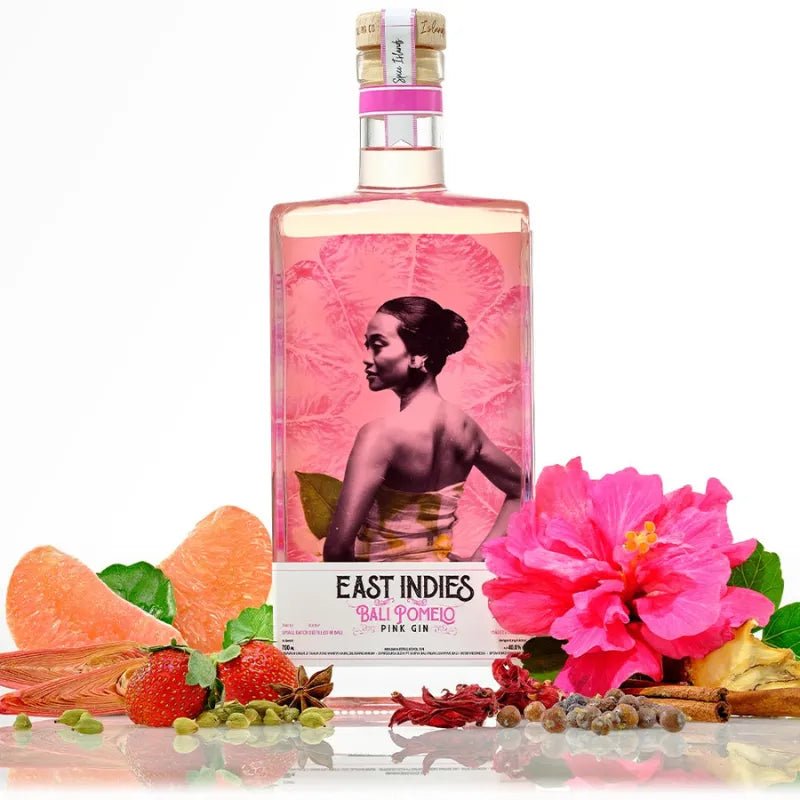 East Indies Bali Pomelo Pink Gin mit Botanicals