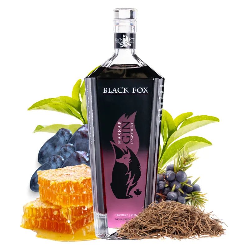 Black Fox Haskap Gin mit Botanicals