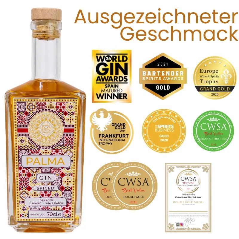 Palma Spiced Gin mit Auszeichnungen