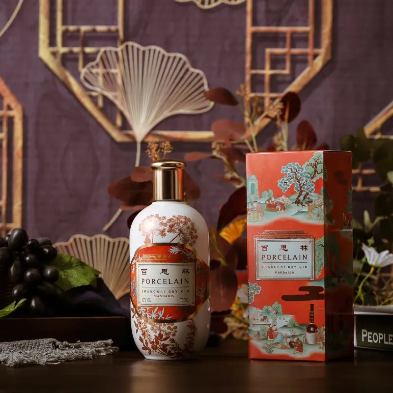 Porcelain Shanghai Dry Gin Mandarin mit Kartonage