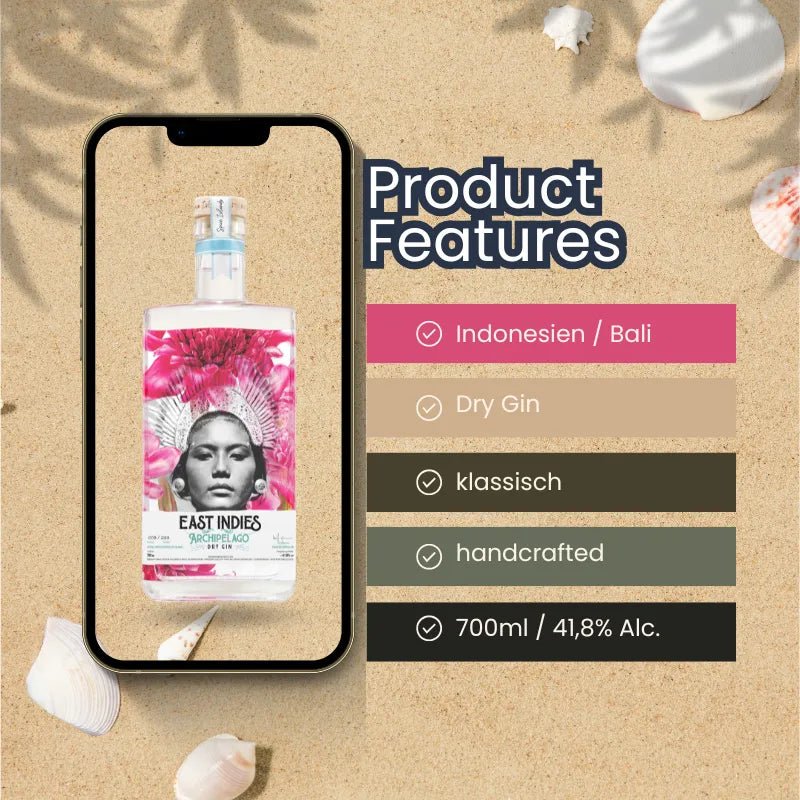 Product Features East Indies Archipelago Dry Gin