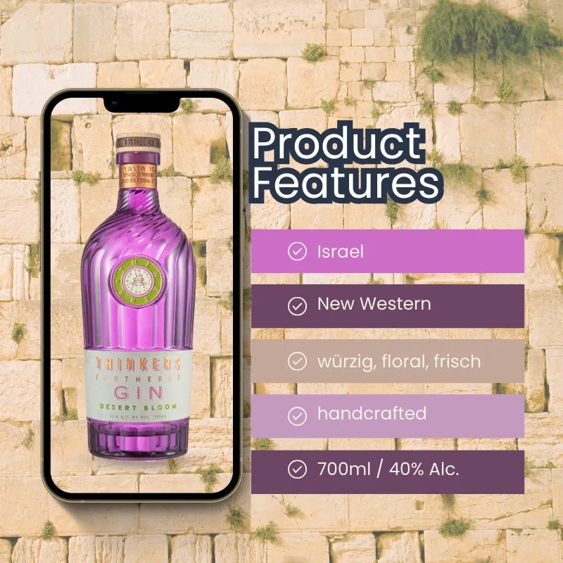 Product Features Thinkers Desert Bloom Gin