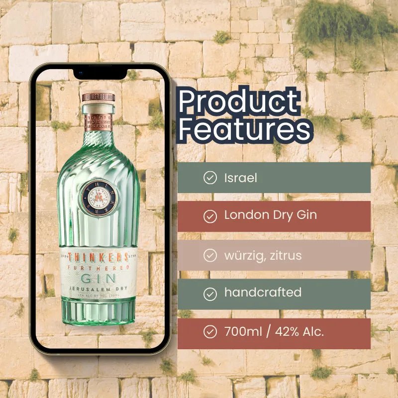 Product Features Thinkes Jerusalem Dry Gin
