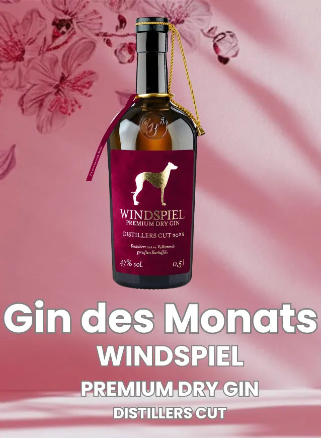 Startseitenbanner Mobil Gin des Monats August - Windspiel Premium Dry Gin Distillers Cut