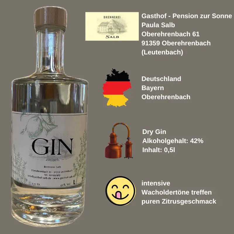 Brennerei Salb - Gin zitrisch - GiNFAMILY