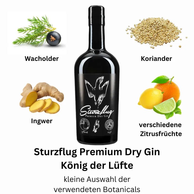 Sturzflug Premium Dry Gin - "König der Lüfte" 500ml - GiNFAMILY