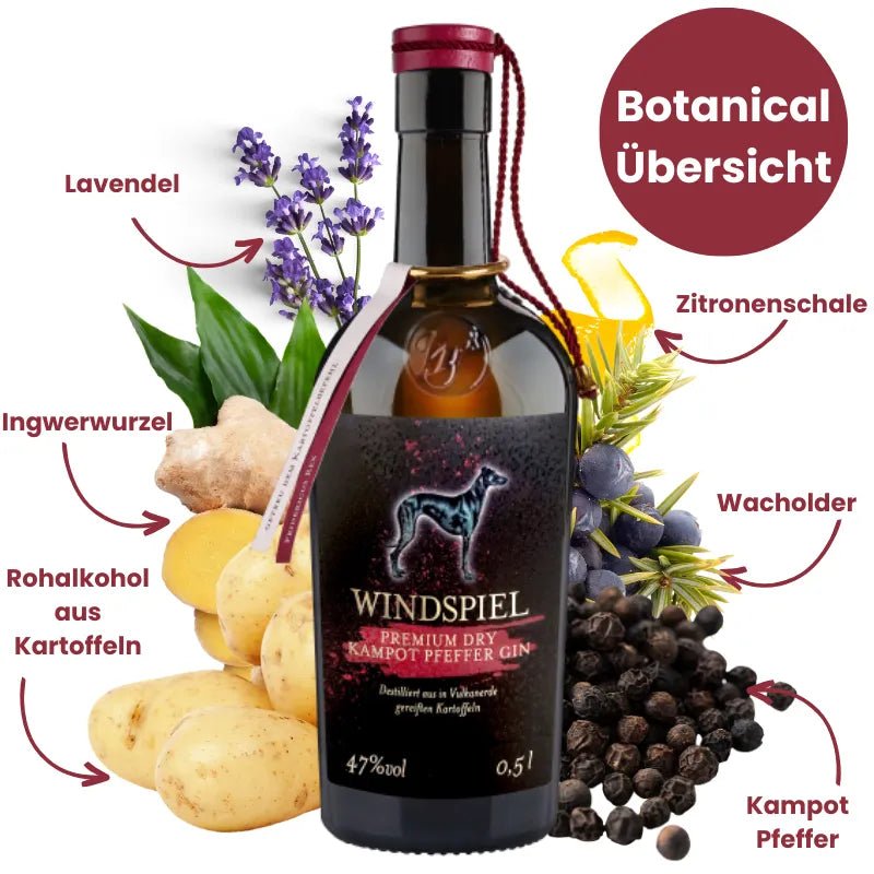 Windspiel Premium Dry Kampot Pfeffer Gin - GiNFAMILY
